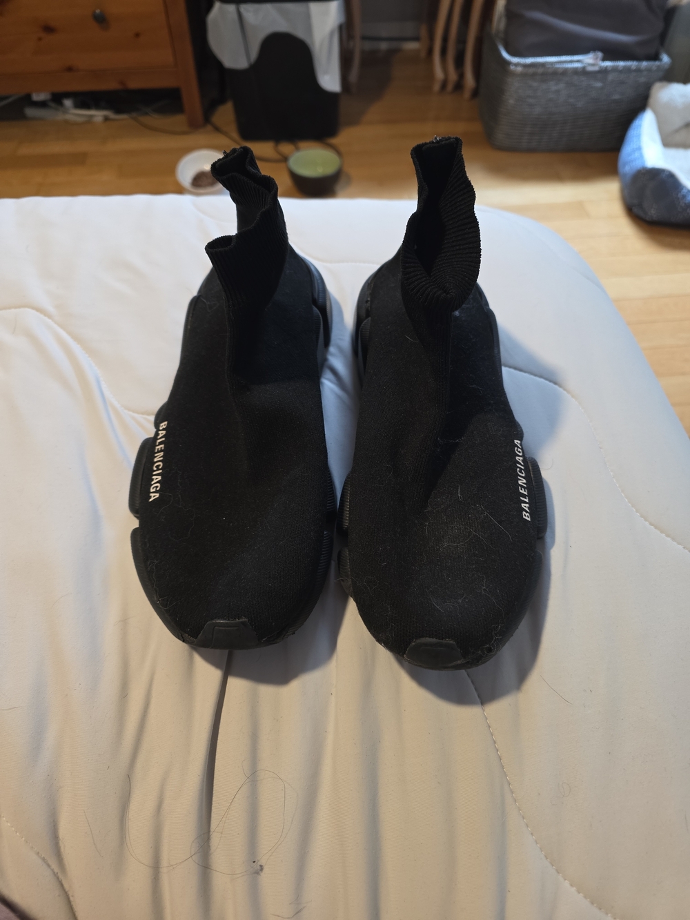 Balenciaga Black Women's Sock-Style Speed Trainer Sneaker - Picture 5 of 6